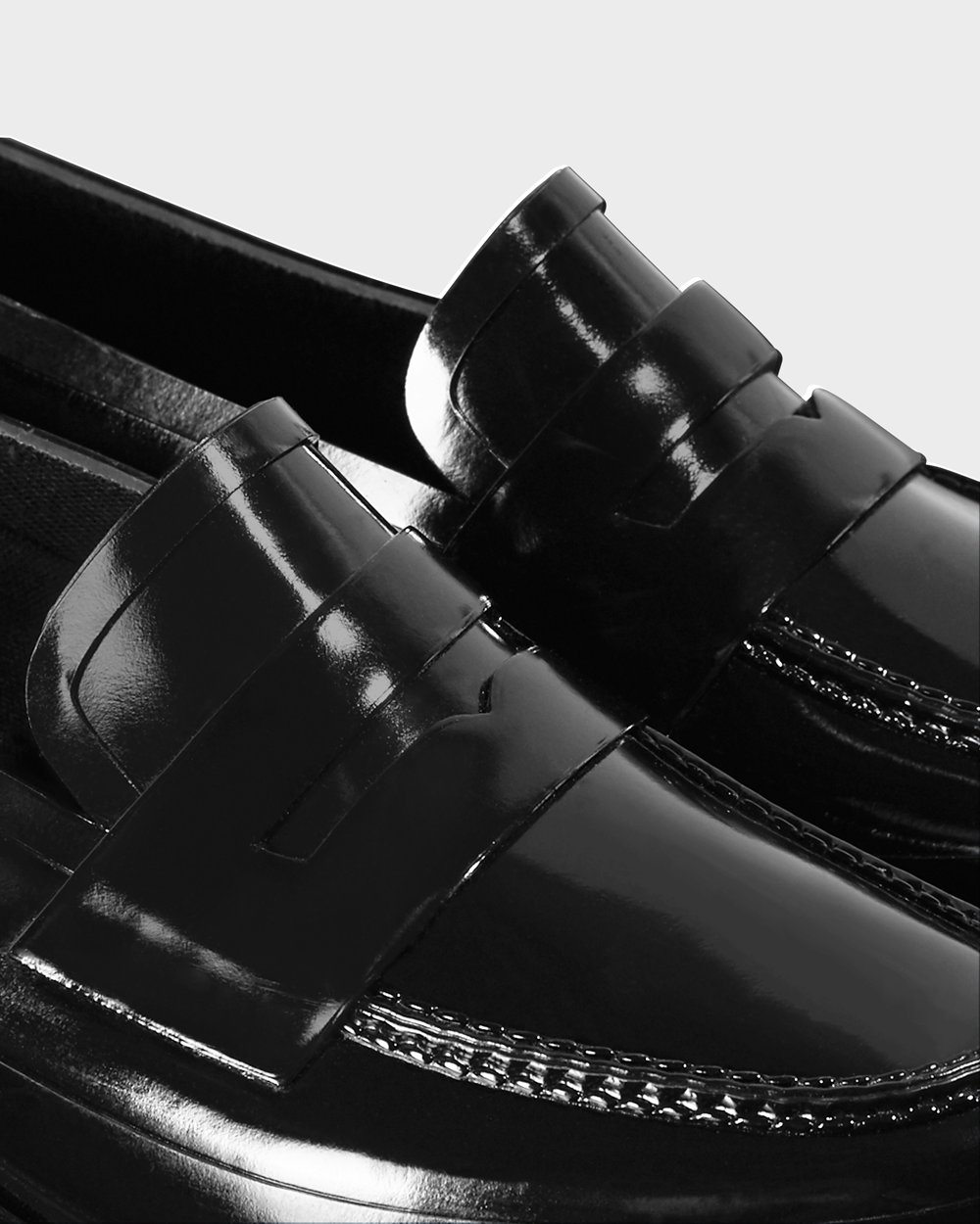 Mocasines Hunter Mujer Negras Original Gloss Penny 427536-LJX